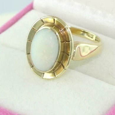 Vintage Damen-Ring mit Opal / 333er - 8 Karat Gold / Gr. 52 16,5 mm Ø