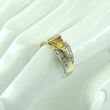 Laden Sie das Bild in den Galerie-Viewer, Vintage Damen Ring 585er 14 Karat Gelbgold mit Citrin&amp;Diamanten 60 19,1 mm Ø *
