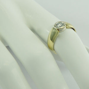 Solitär Damenring mit Diamant ca.0.75 ct / 585er Gold 14 Karat / 57 18,1 mm Ø *