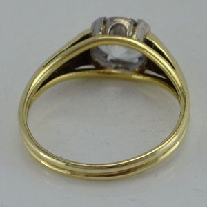 Damenring mit Zirkonia / 585er Gelbgold 14 Karat / 57 18,1 mm Ø *