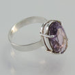 Laden Sie das Bild in den Galerie-Viewer, Solitär-Ring - mit Amethyst 925er Silber Ringgröße 58 18,4 mm Ø
