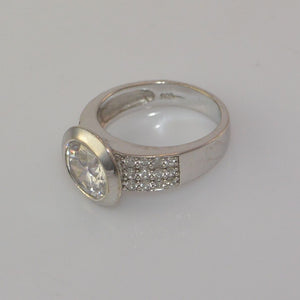 Damen Ring -mit Zirkonia 925er Silber