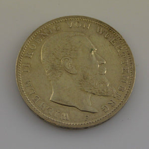 WÜRTTEMBERG 3 Mark 1913 F - Wilhelm II. 1891-1918