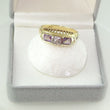 Laden Sie das Bild in den Galerie-Viewer, Vintage Damen-Ring mit Diamanten &amp; Amethysten / 585er - 14 K Gelbgold*
