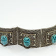 Laden Sie das Bild in den Galerie-Viewer, Set Antikes Armband und Ring 58 gr. 800er Silber mit Türkis
