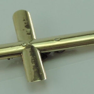 Antikes Biedermeier Kreuz - 585er 14 Karat Gold