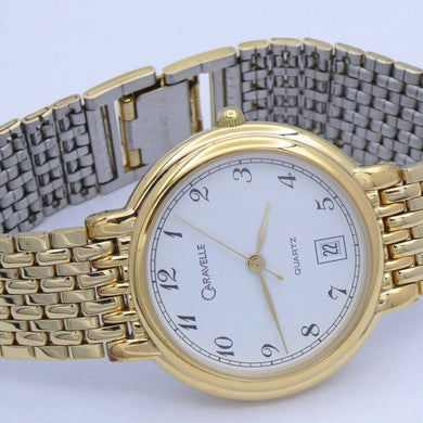 Caravelle Herrn Armbanduhr Quartz Vergoldet / Ref-30901