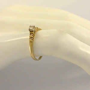 Vintage Damenring-Ring mit 0.30ct. Diamenten/ 585er 14 K Gold- 58 18,4 mm Ø *