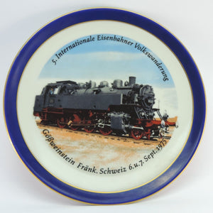 Porzellanteller 5. Internationaler Eisenbahner Volkswanderung 1975