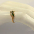 Laden Sie das Bild in den Galerie-Viewer, Vintage Damen-Ring mit Zirkonia Farbstein / 583er 14 Karat Gold 54 17,2 mm Ø *
