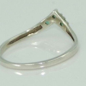 Vintage Damen Ring mit Turmalin / 925er Silber - 53 16,8 mm Ø