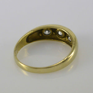 Vintage Damen-Ring mit Zirkonia / 333er 8 Karat Gold 54 17,2 mm Ø *