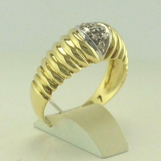 Vintage Damenring Brillanten 0.20 ct. 585er 14 K Gold 55 17,5 mm Ø *