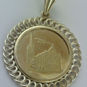 Medaille - Gemeinde Kirchehrenbach - eingefasst in 835er Silber