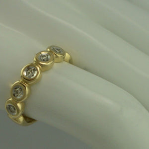 Damenring 0.15 ct. Brillanten / 585er 14 Karat Gold 58 18,1 mm Ø *