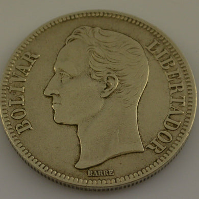 Venezuela 1926 / Silber Bolivar Gram 25 / Stempelglanz