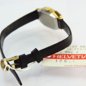 Helvetia Quartz Damen Armbanduhr vergoldet