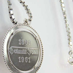 Kette mit Medaille Nürnberg Schmitt Sohn 1861 - 1961 Silber