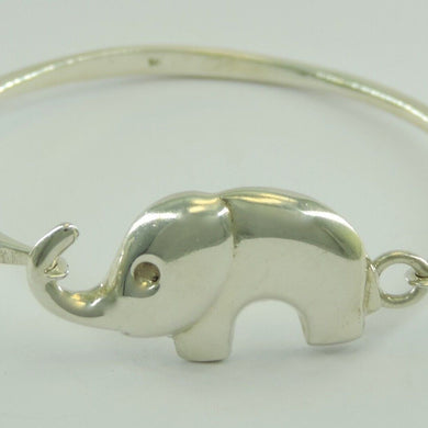 Damen Armreif mit Elefant 925er Silber 18 cm Ø