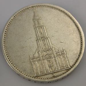 Drittes Reich 5 Reichsmark Silbermünze 1935 A - Garnisonskirche