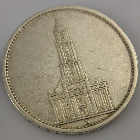 Drittes Reich 5 Reichsmark Silbermünze 1935 A - Garnisonskirche