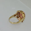 Laden Sie das Bild in den Galerie-Viewer, Vintage Damen Ring mit Rosenquarz 333er - 8 Karat Gelbgold - 55 17,5 mm Ø *
