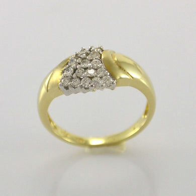 Vintage Damenring mit ca. 0.74ct. Diamanten / 585er 14 K Gold 54 17,2 mm Ø *