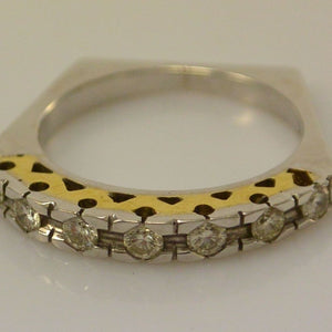 Vintage Damenring mit Diamanten 0,60 ct. / 750er 18 Karat Gold - 55 17,5 mm Ø *