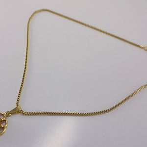 Vintage Kette mit Anhänger Gemme 333er 8 Karat Gold