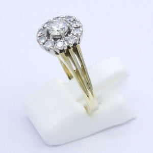 Damenring 585er 14 Karat mit Diamanten ca. 0.78 ct. / 57 18,1 mm Ø