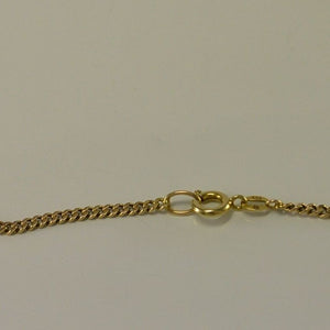 Vintage Kette & Anhänger mit Turmalin / 333er 8 Karat Gold / ca. 62 cm