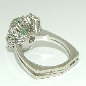 Damen Ring mit Smaragd & Diamant ca. 2.00 ct / 750er Gold - 54 17,2 mm Ø *
