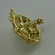 Laden Sie das Bild in den Galerie-Viewer, Vintage Brosche mit 0.48 ct. Brillanten &amp; Perle / 585er - 14 Karat Gold
