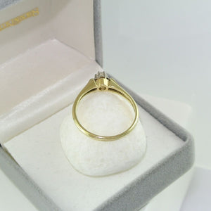 Vintage Damen-Ring mit 0.20 ct.Brillant / 585er -14 Karat Gold 57 18,1 mm Ø*