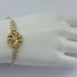 Laden Sie das Bild in den Galerie-Viewer, Vintage Armband mit &quot;Zirkonia&quot; 750er - 18 Karat Gold
