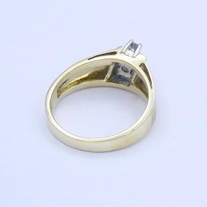 Damenring 585er - 14 Karat Gelbgold mit Diamanten ca. 0.30 ct. / 55 17,5 mm Ø