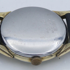 Vintage Dugena Festa Walzgold Double 20 Mikron Handaufzug Herrenuhr