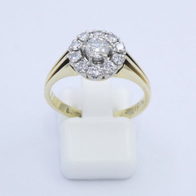 Damenring 585er 14 Karat mit Diamanten ca. 0.78 ct. / 57 18,1 mm Ø