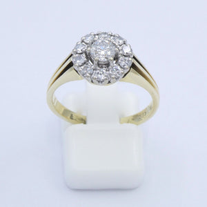 Damenring 585er 14 Karat mit Diamanten ca. 0.78 ct. / 57 18,1 mm Ø