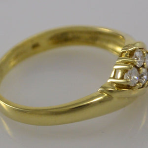 Vintage Damenring mit ca. 0.60ct.Diamanten / 585er 14 Karat Gold 56 17,8 mm Ø *