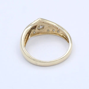 Damenring 585er 14 Karat mit Diamanten ca. 0.90 ct. / 58 18,4 mm Ø