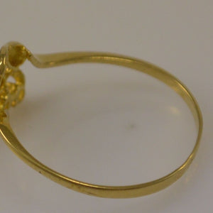 Damenring mit Zirkonia / 750er 18 Karat Gold 53 16,8 mm Ø *