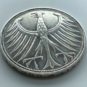 5 Deutsche Mark Silberadler 1951 G