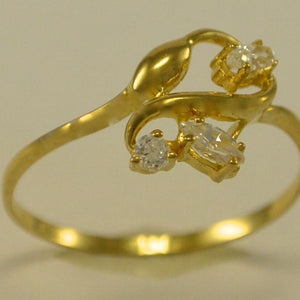 Damenring mit Zirkonia / 750er 18 Karat Gold 53 16,8 mm Ø *