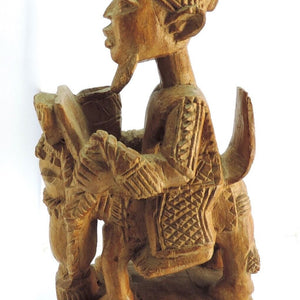 Holzfigur Skulptur Ile-Ife Nigeria Afrika Handgeschnitzt Kunst