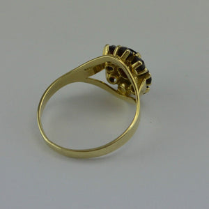 Vintage Damenring mit Granat / 333er - 8 Karat Gold / Gr. 55 17,5 mm Ø *