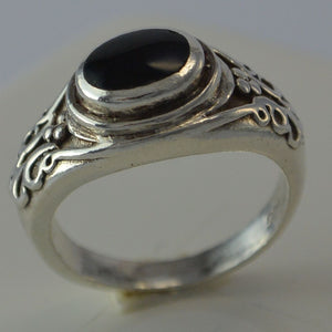 Unisex Ring Onyx / 925 Silber