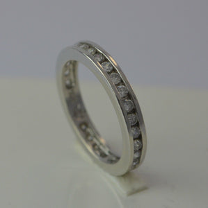 Memory-Ring - mit Zirkonia / 925er Silber