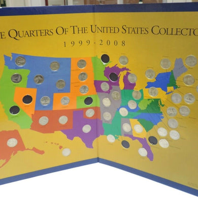 First State Quarters Of The United States Collector's Map 1999 - 2008