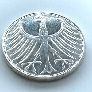 5 Deutsche Mark Silberadler 1974 D